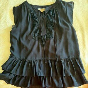 Loft black lace blouse